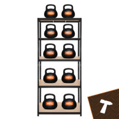 Metallist laoriiul 5 riiuliplaadiga 220×100×45 cm Soodukas.Com