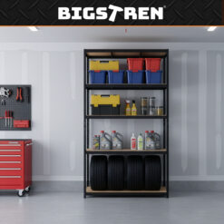 Metallist laoriiul 5 riiuliplaadiga 220×100×45 cm Soodukas.Com