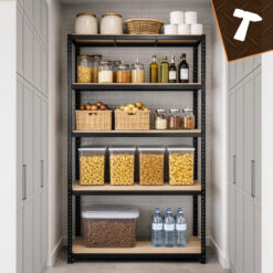 Metallist laoriiul 5 riiuliplaadiga 220×100×45 cm Soodukas.Com