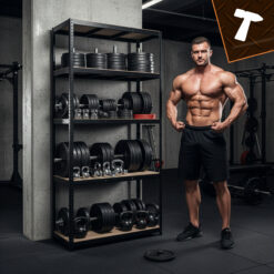 Metallist laoriiul 5 riiuliplaadiga 220×100×45 cm Soodukas.Com