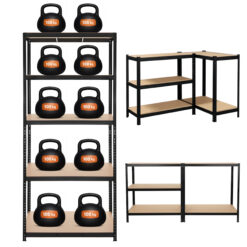 Metallist laoriiul 5 riiuliplaadiga 220×100×45 cm Soodukas.Com