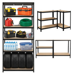 Metallist laoriiul 5 riiuliplaadiga 220×100×45 cm Soodukas.Com