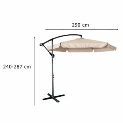 Suur päikesevari reguleeritava kaldega 290cm Soodukas.Com