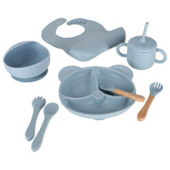 Alternative view of 8-osaline silikoonist sööginõude komplekt lastele