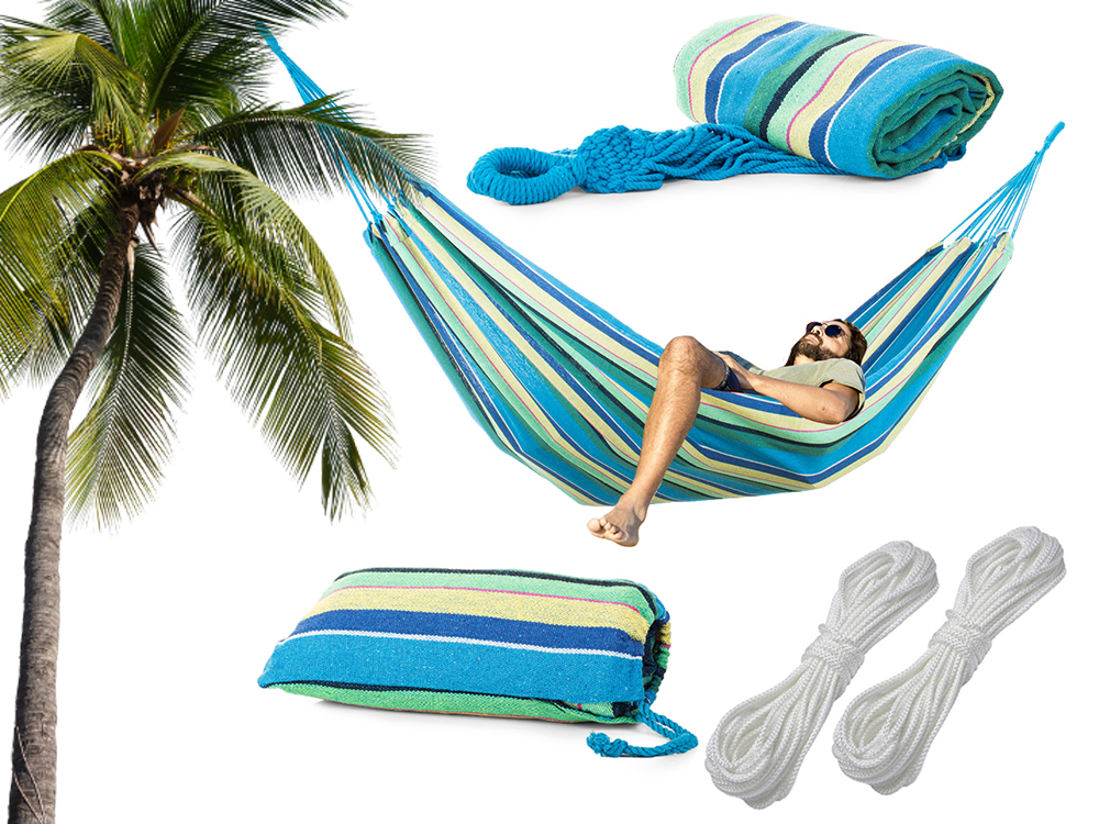 Hamak w paski ogrodowy kolorowy jednoosobowy 200x80 pokrowiec etui – Soodukas.Com Hamak w paski ogrodowy kolorowy jednoosobowy 200x80 pokrowiec etui - Image 8