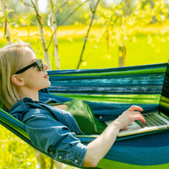 Hamak w paski ogrodowy kolorowy jednoosobowy 200x80 pokrowiec etui – Soodukas.Com Hamak w paski ogrodowy kolorowy jednoosobowy 200x80 pokrowiec etui Soodukas.Com