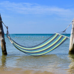 Hamak ogrodowy wzmocniony w paski kolorowy drewno bujak huśtawka 200 x 80 – Soodukas.Com Hamak ogrodowy wzmocniony w paski kolorowy drewno bujak huśtawka 200 x 80 Soodukas.Com