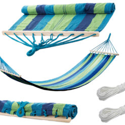 Hamak ogrodowy wzmocniony w paski kolorowy drewno bujak huśtawka 200 x 80 – Soodukas.Com Hamak ogrodowy wzmocniony w paski kolorowy drewno bujak huśtawka 200 x 80 Soodukas.Com