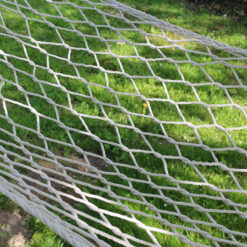 Hamak ogrodowy sznurkowy siatka drewniane poprzeczki boho pleciony biały Soodukas.Com