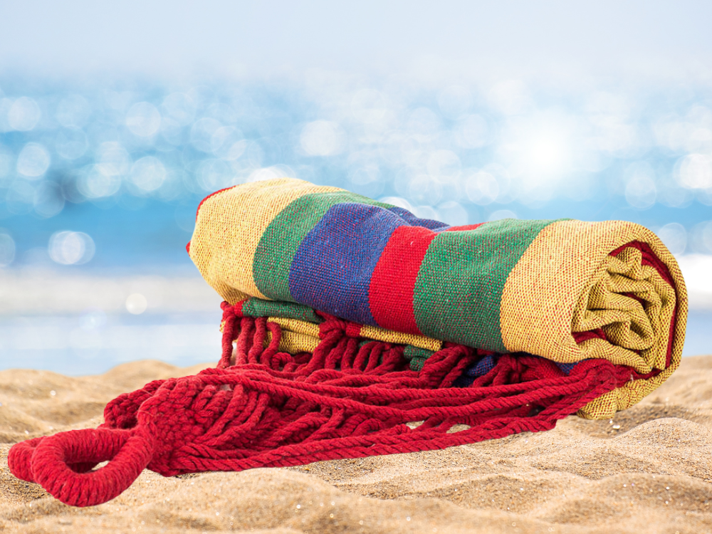 Hamak ogrodowy dwuosobowy xxl turystyczny w paski pokrowiec 200 x 150 duży – Soodukas.Com Hamak ogrodowy dwuosobowy xxl turystyczny w paski pokrowiec 200 x 150 duży - Image 4