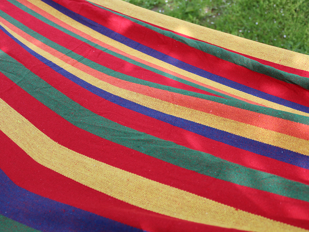 Hamak ogrodowy dwuosobowy xxl turystyczny w paski pokrowiec 200 x 150 duży – Soodukas.Com Hamak ogrodowy dwuosobowy xxl turystyczny w paski pokrowiec 200 x 150 duży - Image 5