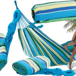 Hamak ogrodowy dwuosobowy xxl turystyczny w paski pokrowiec 200 x 150 duży – Soodukas.Com Hamak ogrodowy dwuosobowy xxl turystyczny w paski pokrowiec 200 x 150 duży Soodukas.Com