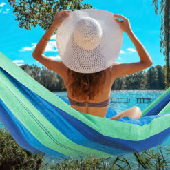 Hamak ogrodowy dwuosobowy xxl turystyczny w paski pokrowiec 200 x 150 duży – Soodukas.Com Hamak ogrodowy dwuosobowy xxl turystyczny w paski pokrowiec 200 x 150 duży Soodukas.Com