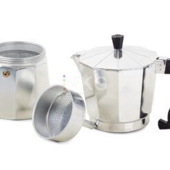 Kawiarka zaparzacz do kawy 12 kaw 600ml aluminiowa Soodukas.Com