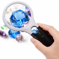 Ręczna lupa do czytania jubilerska led 45x 3x 75mm Soodukas.Com