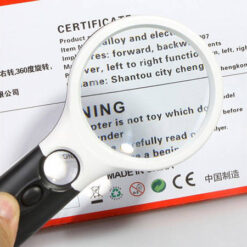 Ręczna lupa do czytania jubilerska led 45x 3x 75mm Soodukas.Com