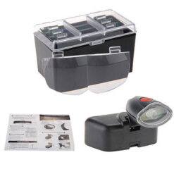 Lupa nagłowna okulary precyzyjne mocny led 3,5x Soodukas.Com