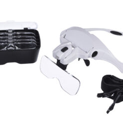 Lupa na głowę czołowa okulary z diodami 2 led 3.5x Soodukas.Com