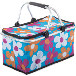 Kosz piknikowy składany termiczny turystyczny koszyk na zakupy izolacyjny Soodukas.Com