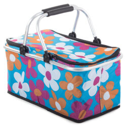 Kosz piknikowy składany termiczny turystyczny koszyk na zakupy izolacyjny Soodukas.Com