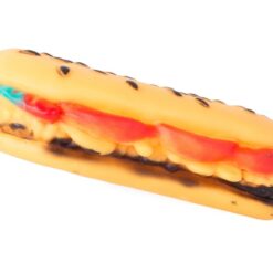 Koera mänguasi vinguv närimiskummi hamburger Soodukas.Com