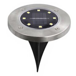 Lampki solarne gruntowe lampa ogrodowa 8 led 4 szt Soodukas.Com
