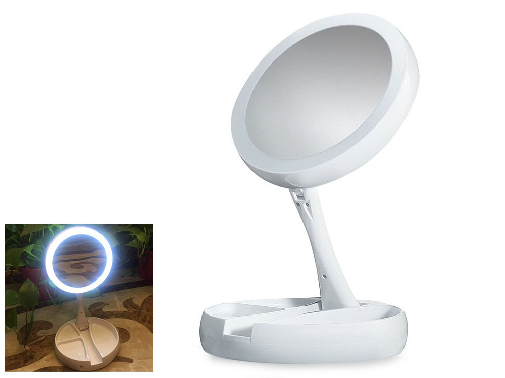 Valgustatud pööratav kosmeetikapeegel – Soodukas.Com Valgustatud pööratav kosmeetikapeegel - Image 3