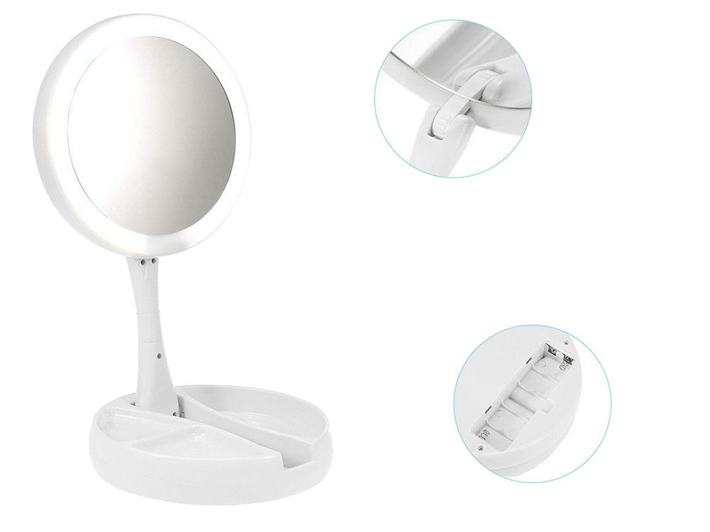 Valgustatud pööratav kosmeetikapeegel – Soodukas.Com Valgustatud pööratav kosmeetikapeegel - Image 5