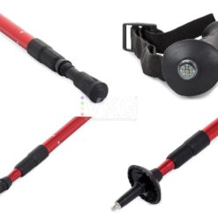 Teleskopowe kijki kije nordic walking kolor czerwony Soodukas.Com