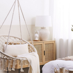 Huśtawka ogrodowa bocianie gniazdo fotel wiszący krzesło boho 80cm Soodukas.Com