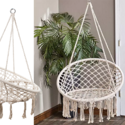 Huśtawka ogrodowa bocianie gniazdo fotel wiszący krzesło boho 80cm Soodukas.Com