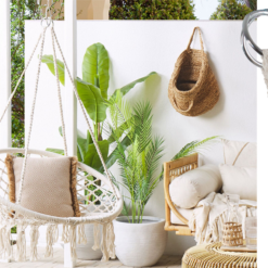 Huśtawka ogrodowa bocianie gniazdo fotel wiszący krzesło boho 80cm Soodukas.Com