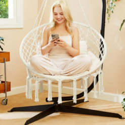 Huśtawka ogrodowa bocianie gniazdo fotel wiszący krzesło boho 80cm Soodukas.Com