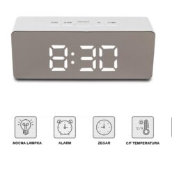 Stiilne LED äratuskell termomeetriga Soodukas.Com