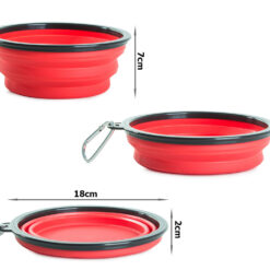 Miska składana silikonowa dla psa podróżna 0,8 l Soodukas.Com