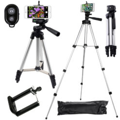 Mitmekülgne statiiv telefonihoidjaga