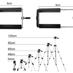 Mitmekülgne statiiv telefonihoidjaga Soodukas.Com