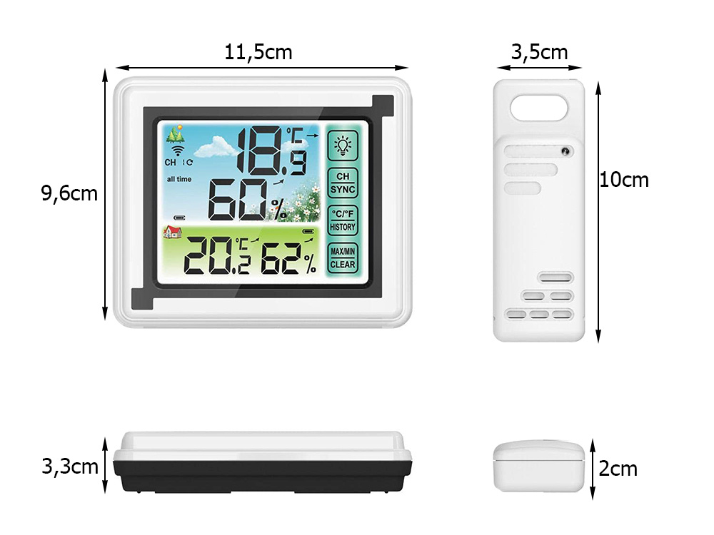 Stiilne juhtmevaba ilmajaam – Soodukas.Com Stiilne juhtmevaba ilmajaam - Image 6
