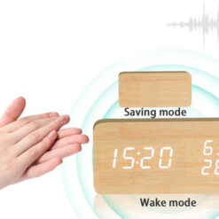 Elektroniczny budzik zegar termometr higrometr usb Soodukas.Com