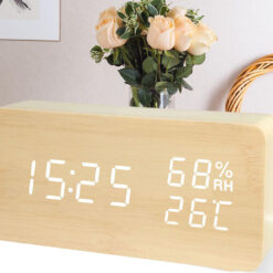 Elektroniczny budzik zegar termometr higrometr usb Soodukas.Com