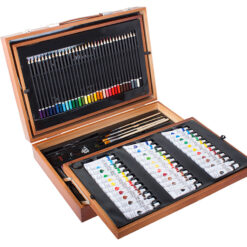 Kunstikomplekt puidust kohvris Soodukas.Com