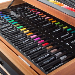 Kunstikomplekt puidust kohvris Soodukas.Com