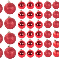 Punased jõulukuulid ja täht Soodukas.Com