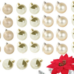 Kuldsed jõulukuulid komplektis Soodukas.Com