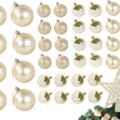 Kuldsed jõulukuulid komplektis Soodukas.Com