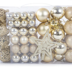 Kuldsed jõulukuulid komplektis Soodukas.Com