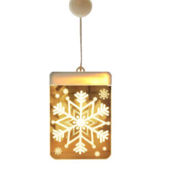 Witraż led 3d na okno ozdoba lampki świąteczne