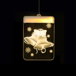 Witraż led 3d na okno ozdoba lampki świąteczne Soodukas.Com