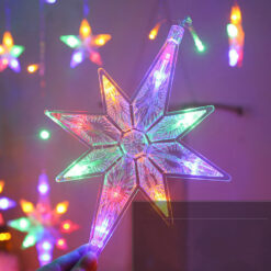 Värviline LED Täheline Valguskardin Soodukas.Com