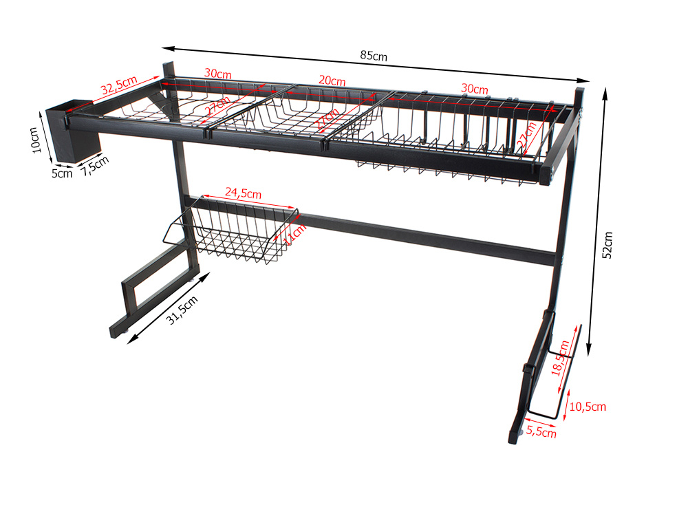 Suure mahutavusega nõudekuivatusrest – Soodukas.Com Suure mahutavusega nõudekuivatusrest - Image 7